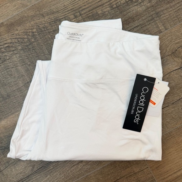 Cuddl Duds Pants - NEW Cuddl Duds Under Scrubs White Leggings Womens XL Antimicrobial Wicking Pants